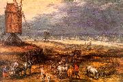 Landscape with Windmills Jan Brueghel